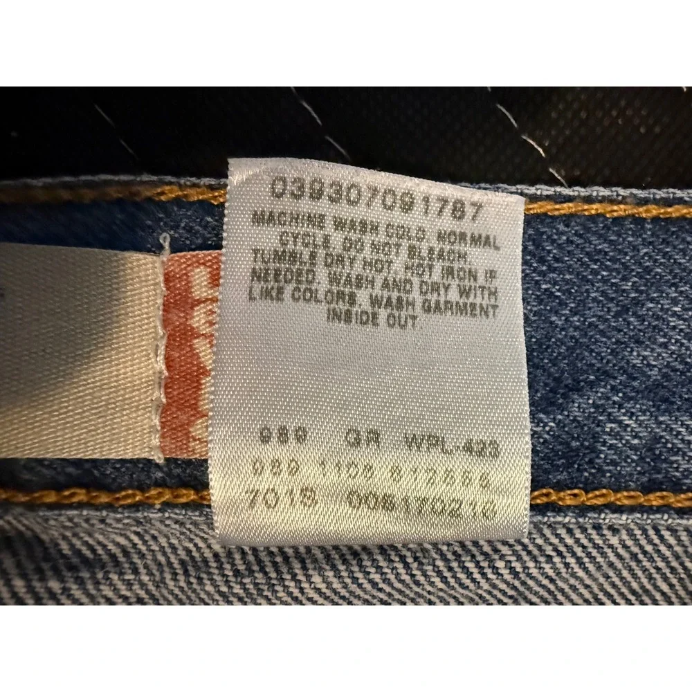 Levi's 517 Bootcut Jeans Mens W34 L36 Blue Red Tab Y2K Vintage Denim
